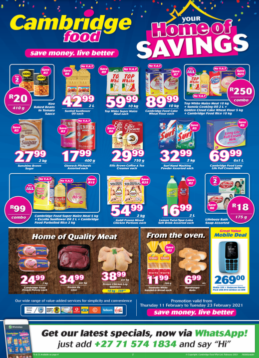 Cambridge Food Leaflets Cambridge Food